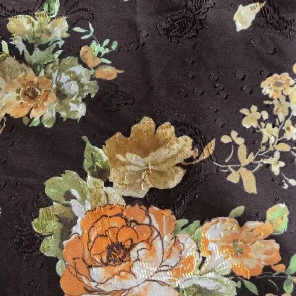 NWT Lulus Dress Black Floral Petal Prowess Lace-Up Slip Fairycore Whimsigoth S - Picture 6 of 10